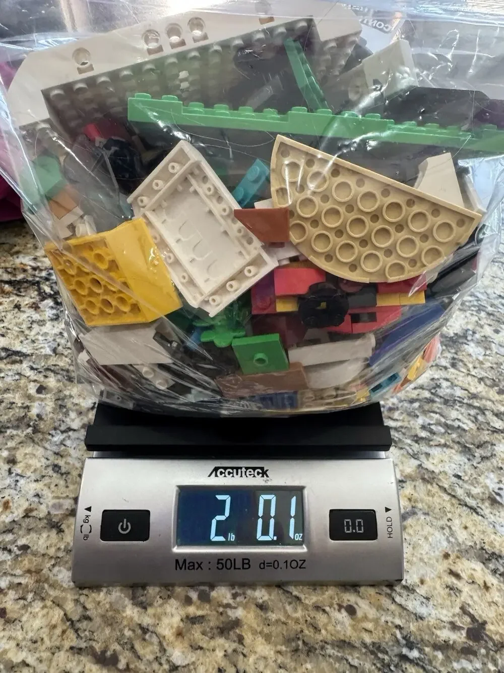 2 lbs Mixed LEGO Lot - Authentic Genuine Bricks Parts & Pieces Cleaned & Sorted - Picture 1 of 4